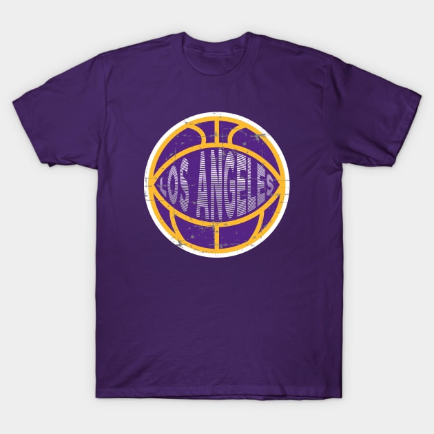 Los Angeles Basketball 4 T-Shirt by HooPet